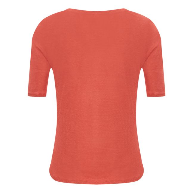 T-shirt Seas Lin - Collection Femme - Rouge brique