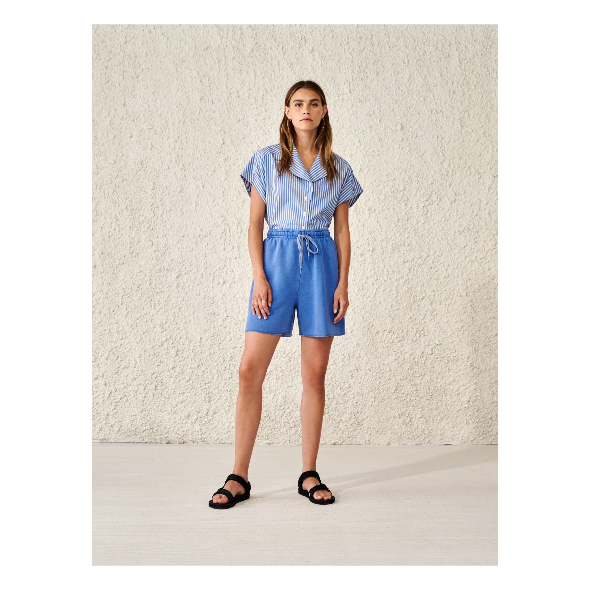 Fleece- Shorts Figui - Damenkollektion - Blau- Produktbild Nr. 1