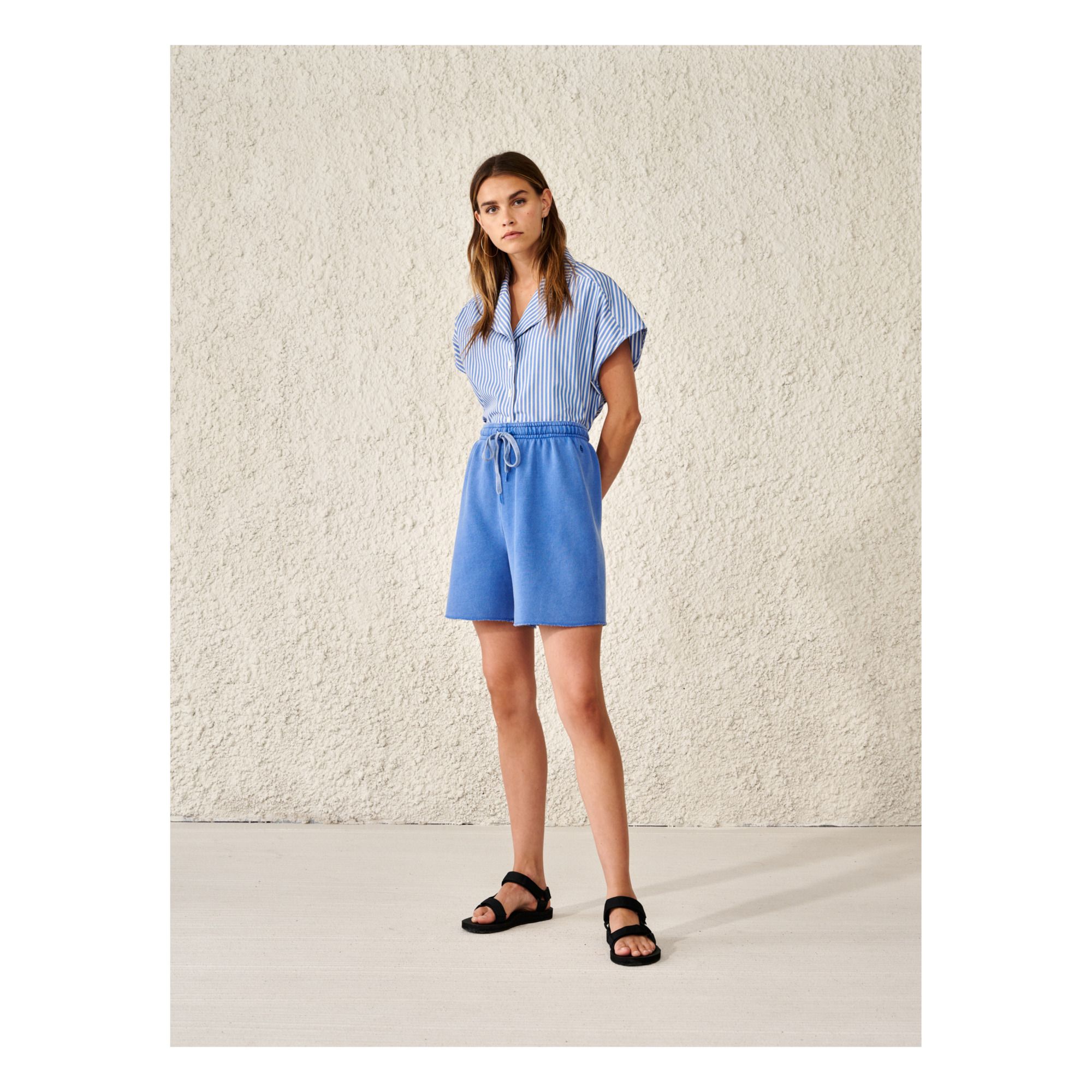 Fleece- Shorts Figui - Damenkollektion - Blau- Produktbild Nr. 2