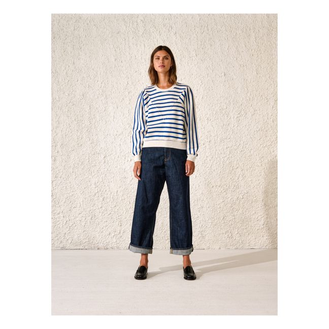 Frid Striped Sweatshirt - Women’s Collection - Navy blue