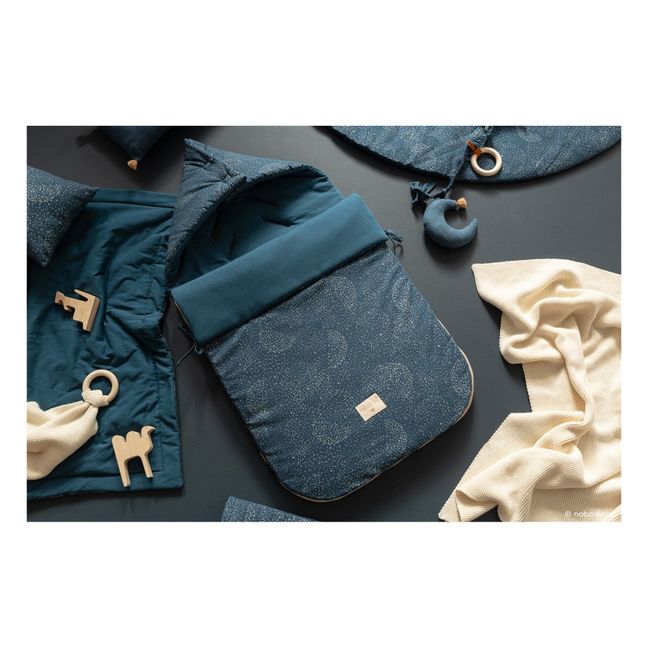 Nido d’angelo, modello: Passegiata Bubble, in cotone bio | Blu notte