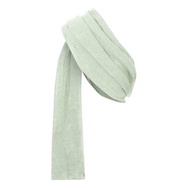 Pañuelo portabebés de lino | Verde pistacho