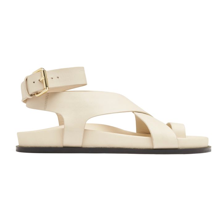 emery heels in ivory leather