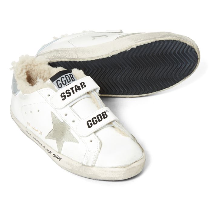 Old School Lined Velcro Sneakers | Cream- Product image n°2