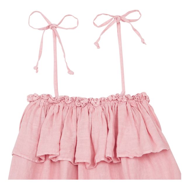 Alice Linen Dress Pink