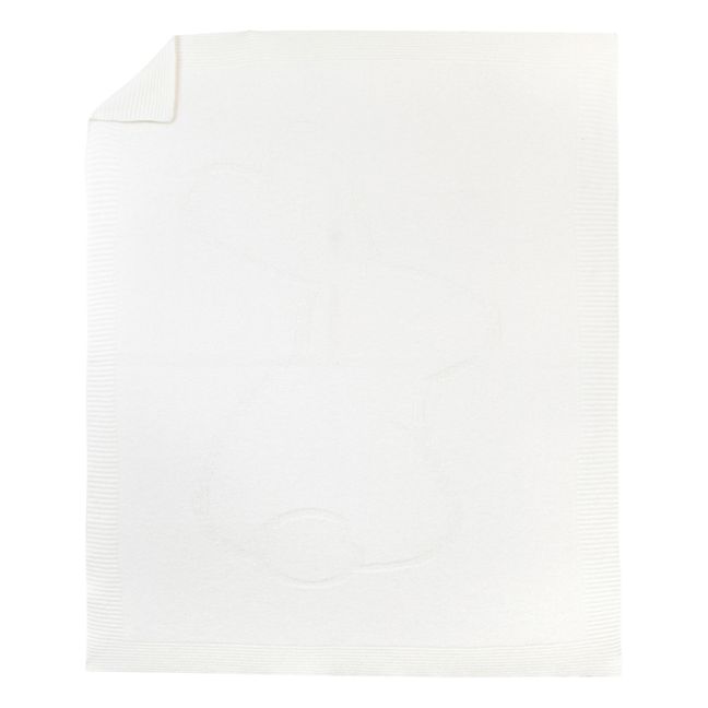 Cashmere Rabbit Blanket Blanc/Écru