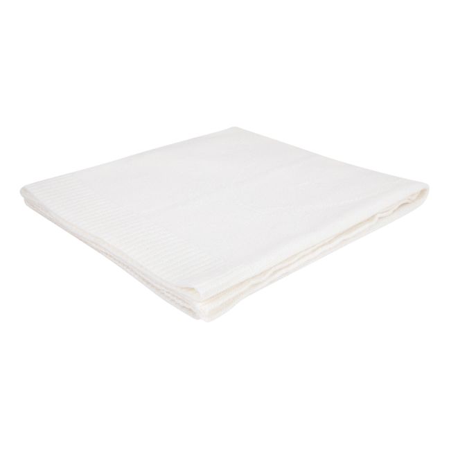 Plaid en cachemire Lapin | Blanc/Écru