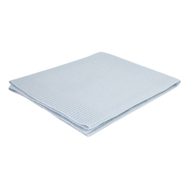 Cashmere Rabbit Blanket | Hellblau