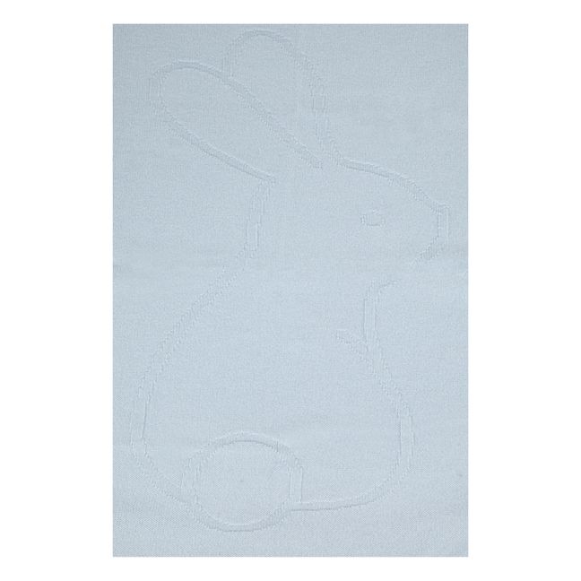 Cashmere Rabbit Blanket | Azzurro