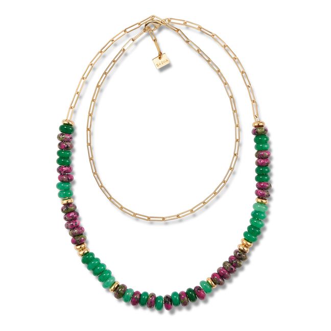 Oasis Jeanne Double Necklace Green