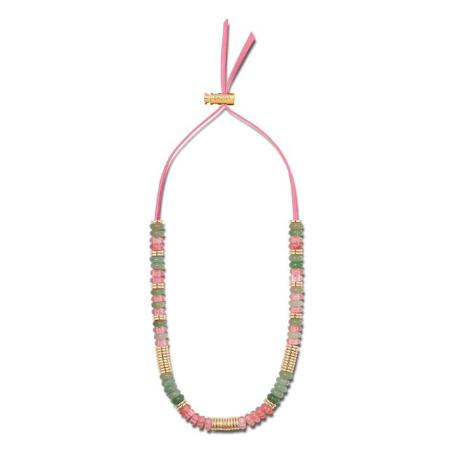 Amber Sunset Necklace | Pink