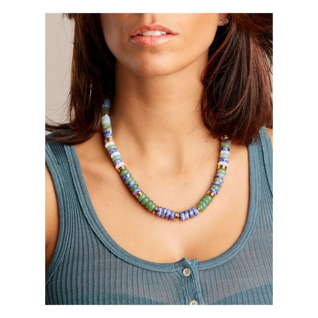 Ines Sunset Necklace Blu