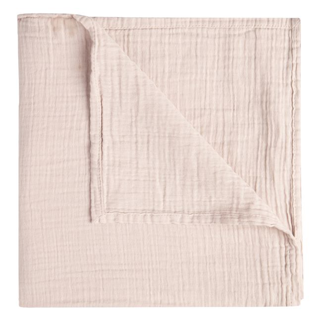 Calamine Cotton Gauze Plaid  | Pale pink