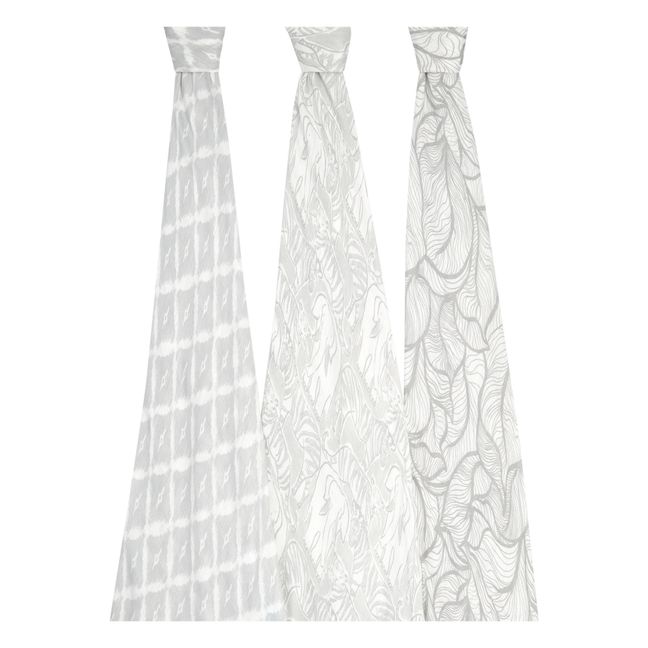 Maxi-langes Silky Soft Culture Club - Pack de 3 | Gris souris