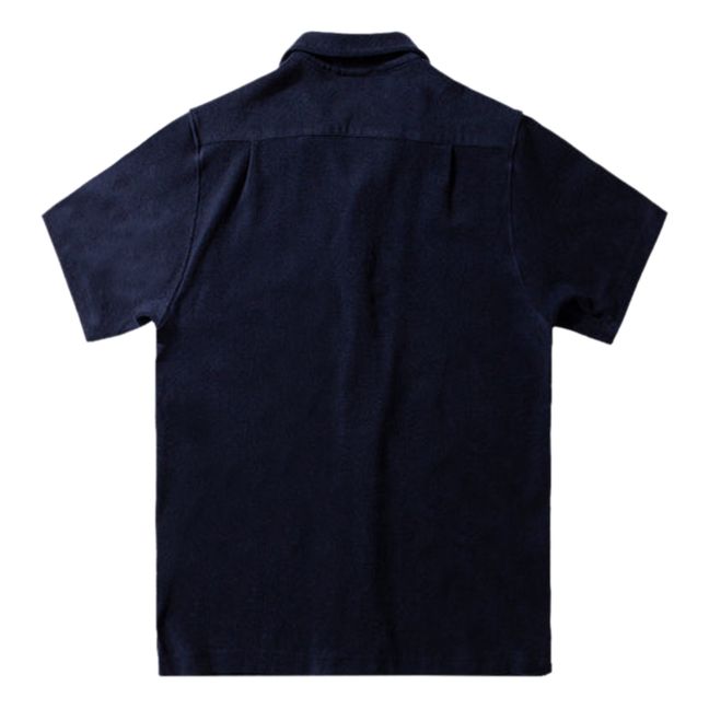 Terry Short Sleeve Shirt Azul Marino