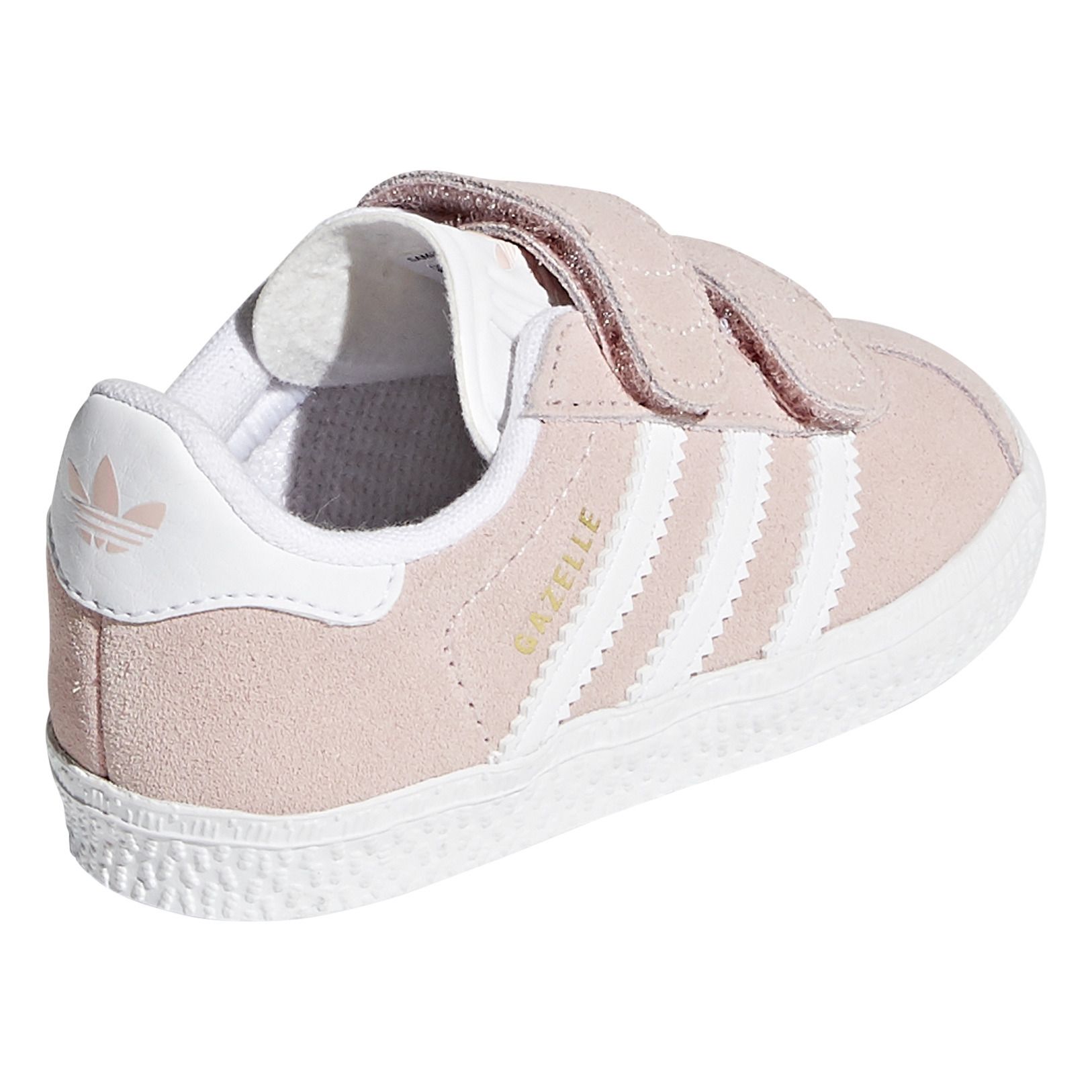 Zapatillas 2 Velcros Gazelle Rosa Adidas Calzado Bebé, Infantil