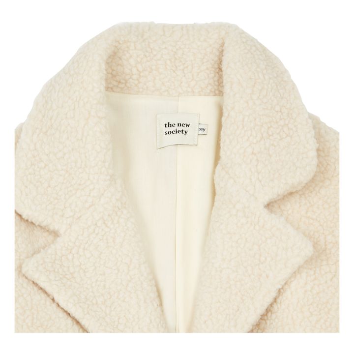 the new society - Freya Organic Cotton Faux Fur Coat - Natural | Smallable