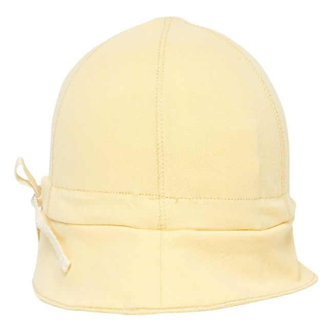 Sombrero bucket de algodón orgánico Beige