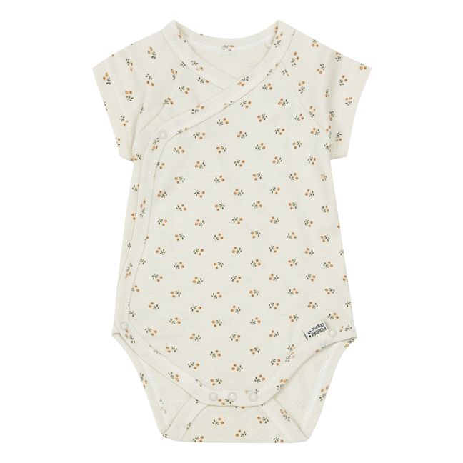 Ivy Organic Cotton Ribbed Baby Bodysuit | Ecru