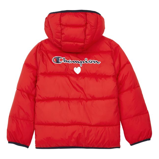 Heart Puffer Jacket - Mathilde Cabanas x Champion Rojo