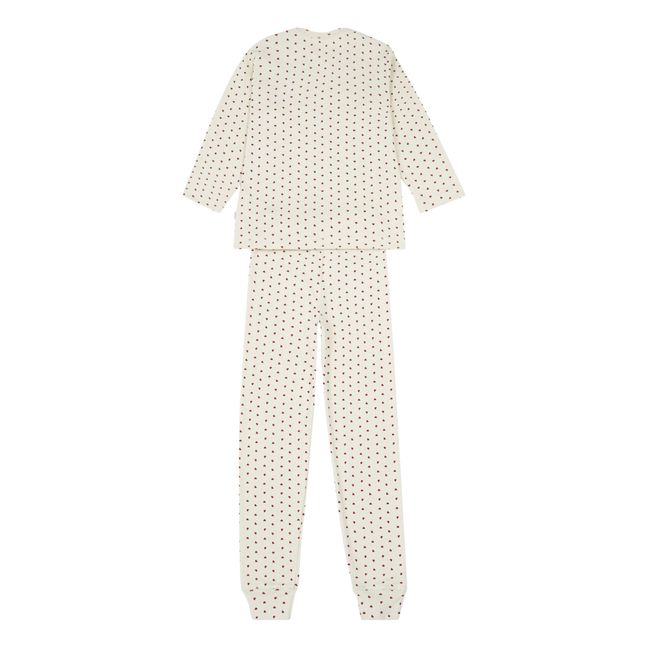 Pyjama Coton Bio Arbousier Rouge