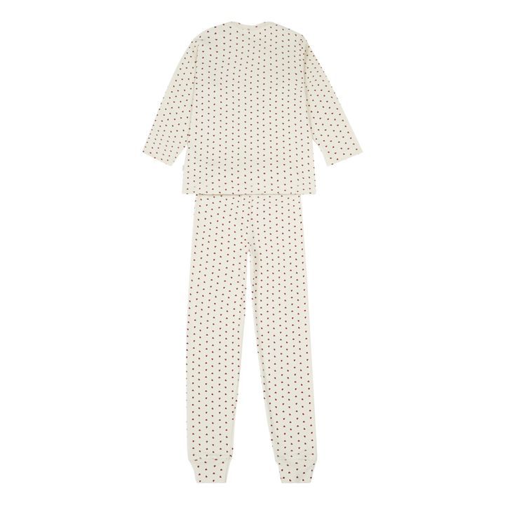 Arbousier Organic Cotton Pyjamas | Red- Product image n°1