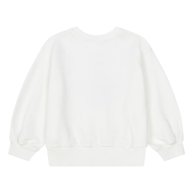 Sweatshirt Oversize Coton Bio Blanc cassé