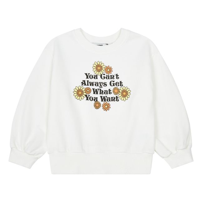 Oversize Organic Cotton Sweatshirt Off white