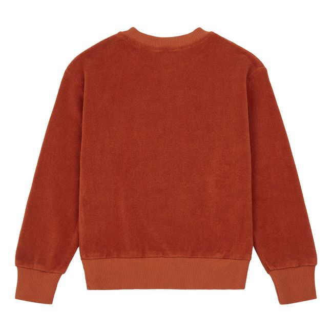 Sweatshirt Éponge Bio Orange
