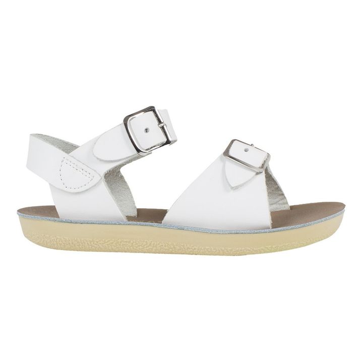 Surfer Waterproof Leather Sandals | White- Product image n°0
