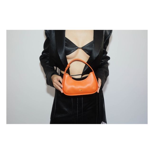 Tempura Leather Mini Bag Orange