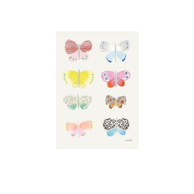 Affiche Papillons aquarelle