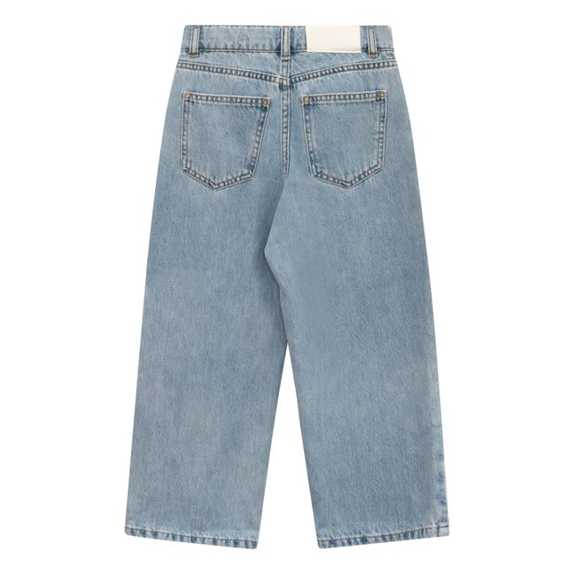 Sandro Cropped Organic Cotton Jeans Blue