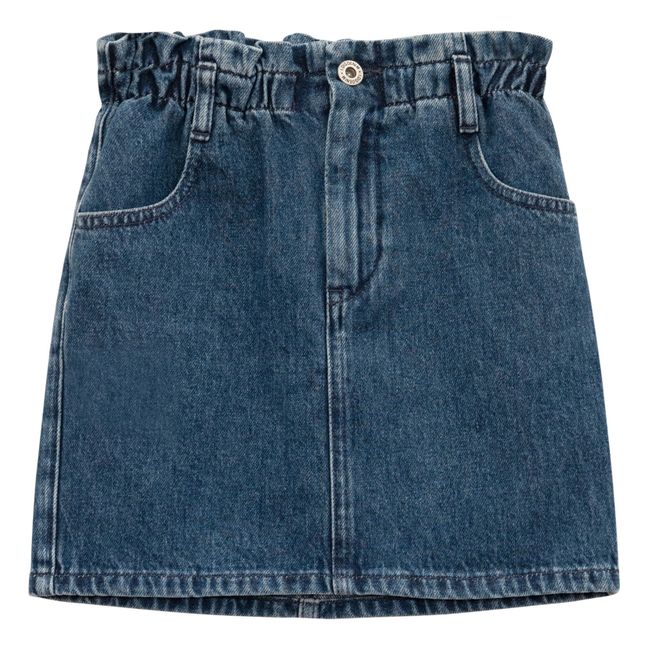 Albany Organic Cotton Denim Skirt | Blau