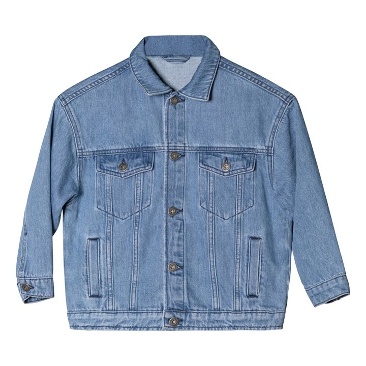 Tyler Oversized Organic Cotton Jacket Blue- Product image n°0