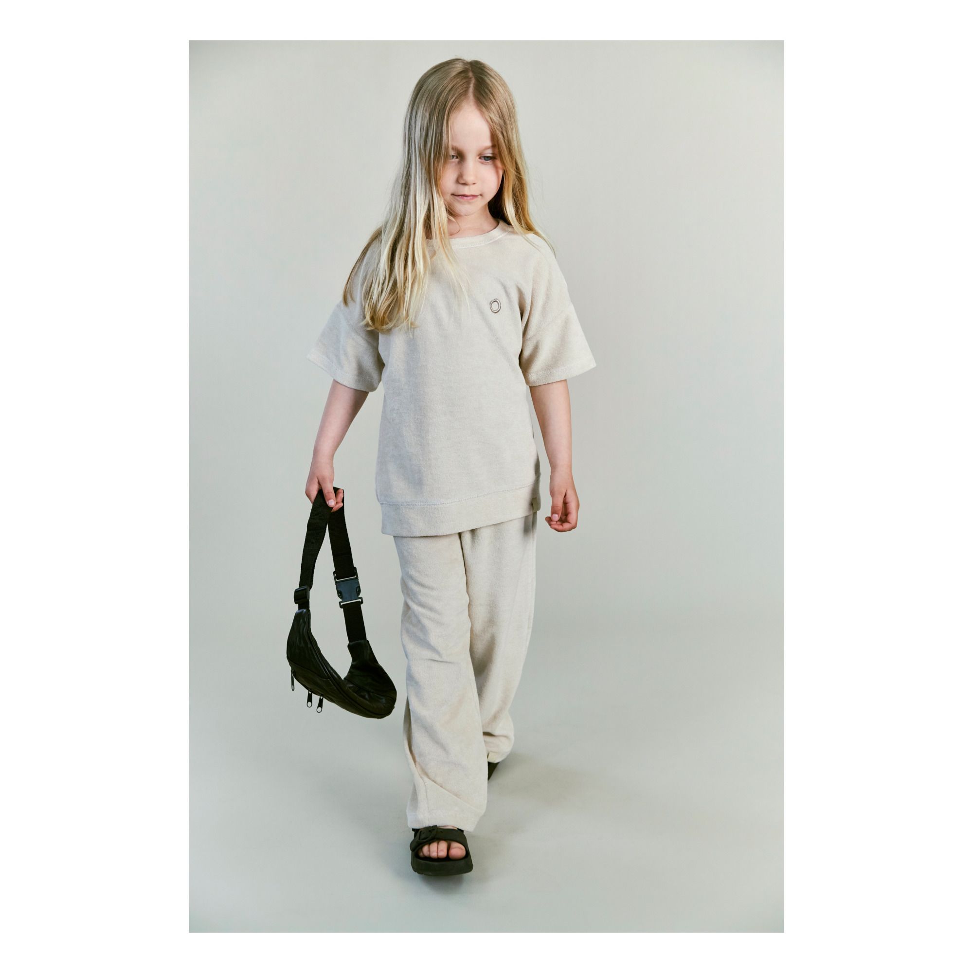 Elbe Terry Cloth Trousers Beige- Product image n°2