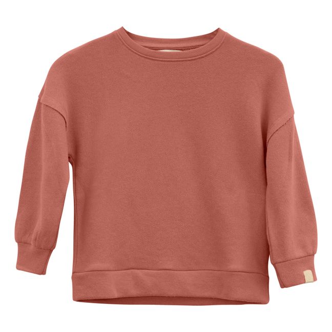 Mike Organic Cotton Sweatshirt Coral