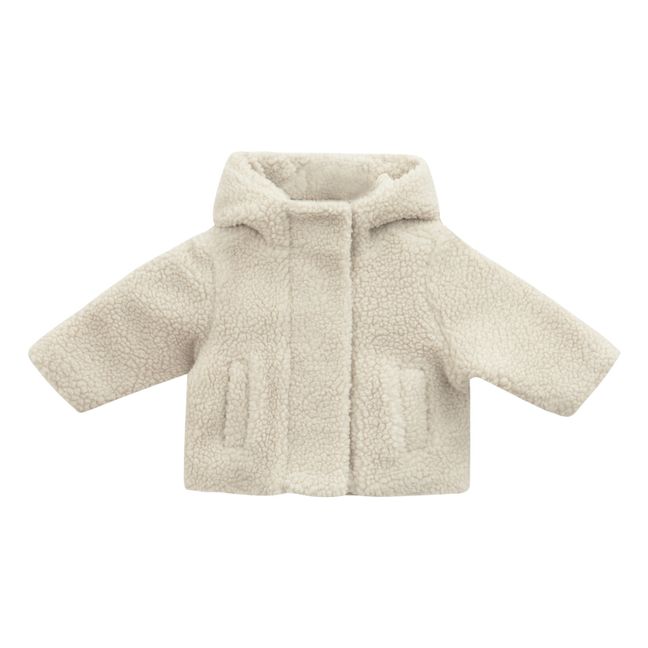 Orlando Sherpa and Recycled Polyester Jacket Ecru