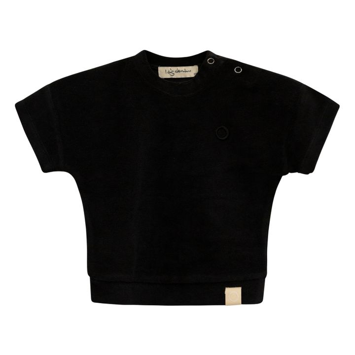 Camiseta de tejido rizo Bebé Elbe Negro- Imagen del producto n°0