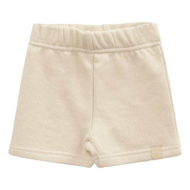 Mike Organic Cotton Baby Shorts Ecru