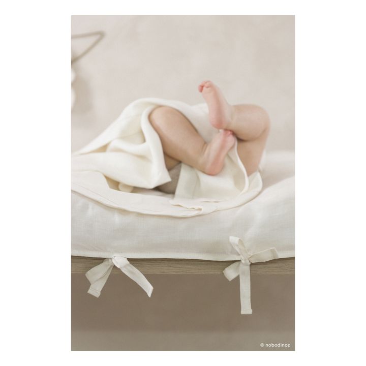 Leichte Decke - Französisches Leinen | Weiß- Produktbild Nr. 3