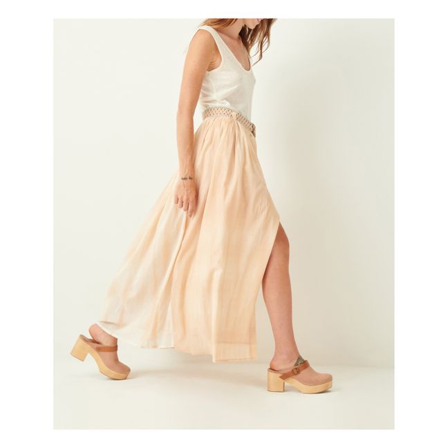 Antigua Tie-Dye Skirt Pale pink