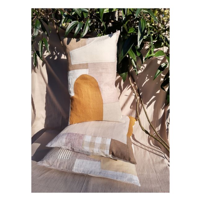 Coussin Patchwork | Ocre