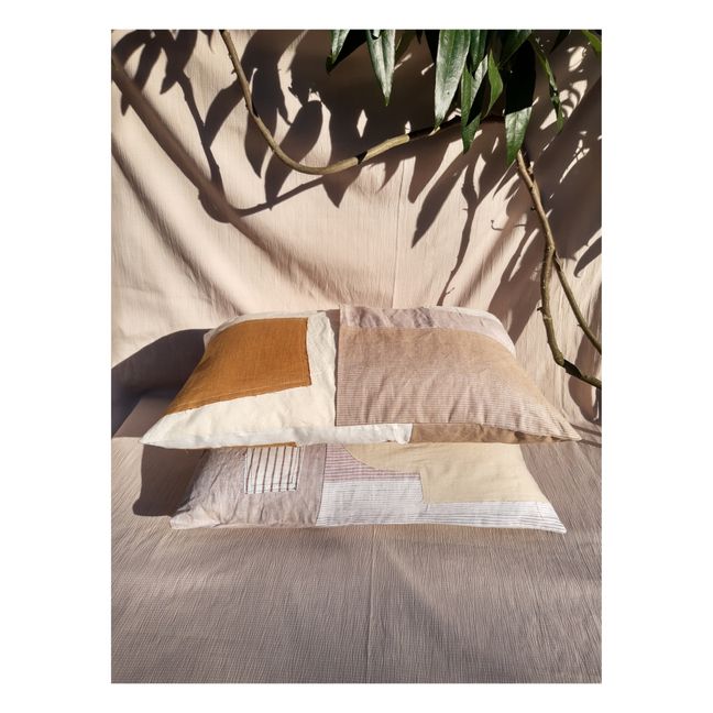 Patchwork Cushion Ocre