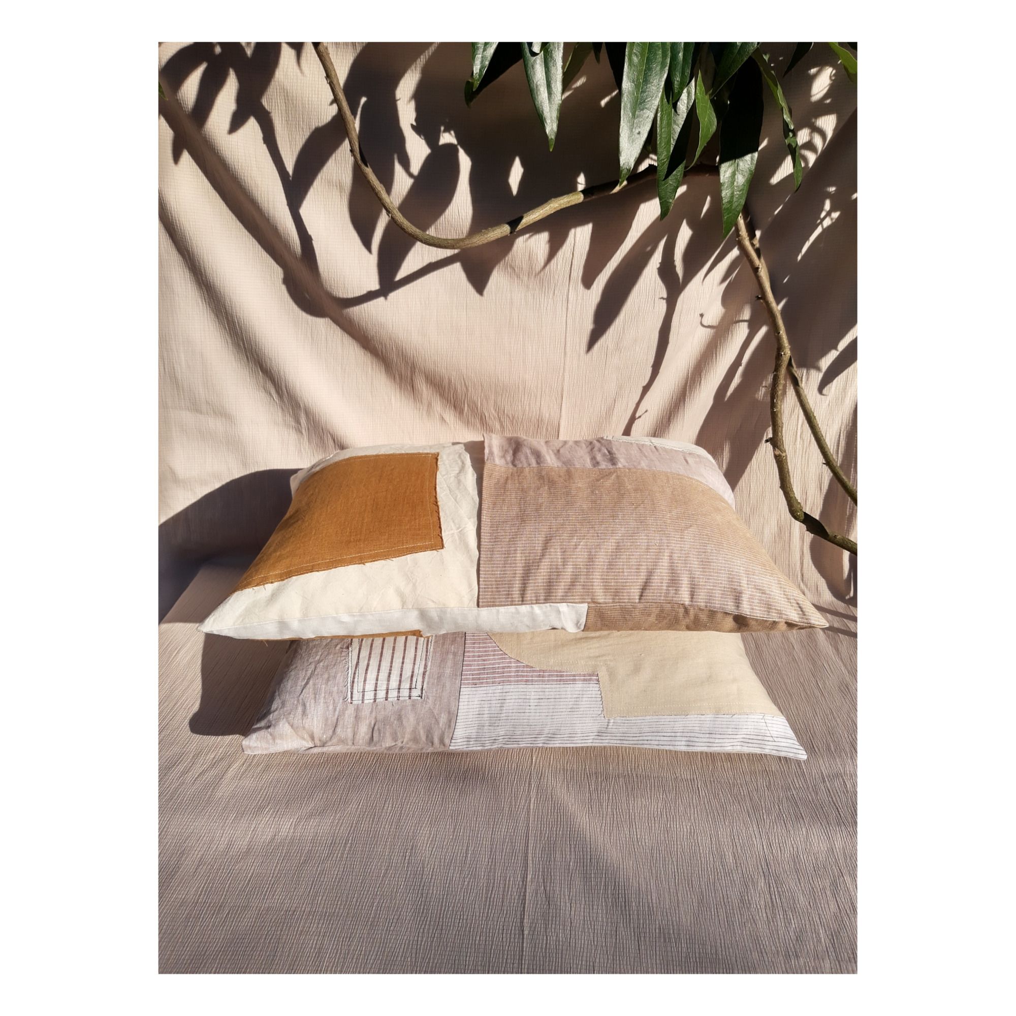 Patchwork Cushion Ocre- Imagen del producto n°2