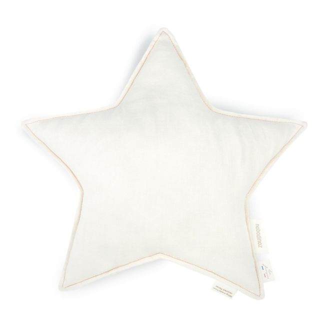 Coussin étoile - Lin Français | Blanc