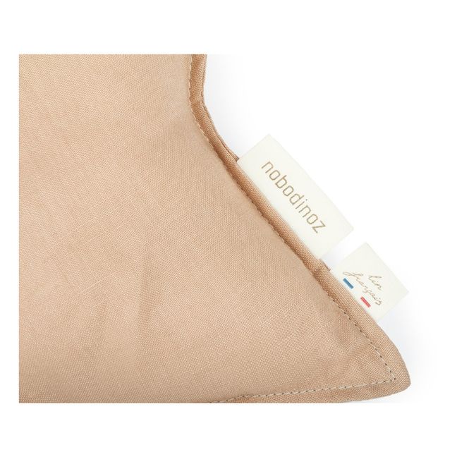 Star Cushion - French Linen Sandfarben