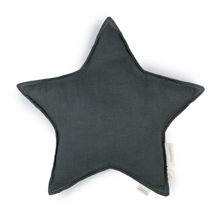 Star Cushion - French Linen | Blu- Immagine del prodotto n°0