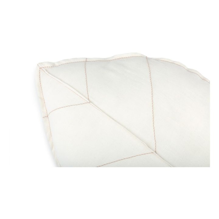 Kissen Blatt - Französisches Leinen | Weiß- Produktbild Nr. 2