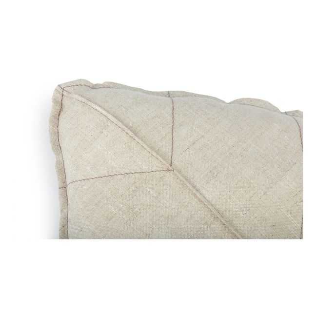 Leaf Cushion - French Linen Oatmeal